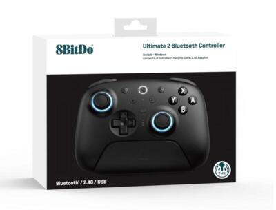 Ultimate 2 Bluetooth Controller m. dock (sort) (ny vare)
