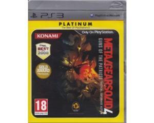Metal Gear Solid 4 (platinum) u. manual (PS3)