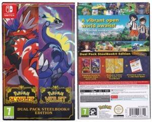 Pokémon Scarlet and Pokémon Violet -  Dual Pack Steelbook Edition (Switch)