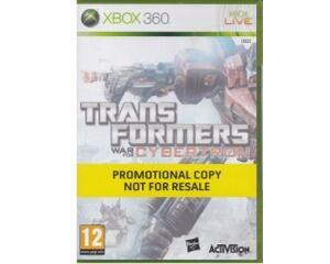 Transformers : War for Cybertron u. manual (promo) (Xbox 360)