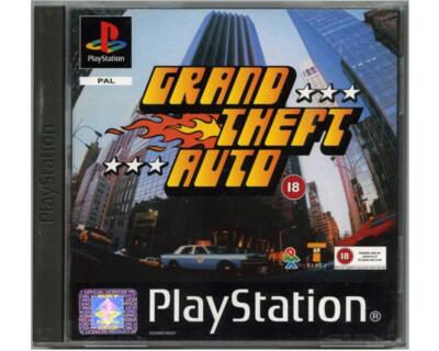 Grand Theft Auto (indlæg klippet) m. begge kort (PS1)
