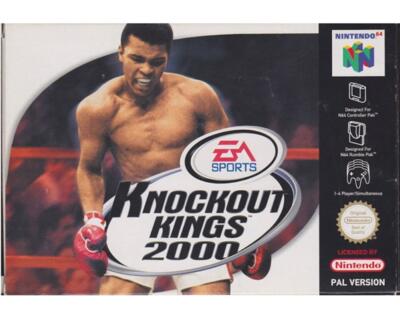 Knockout Kings 2000 (kosmetiske fejl) m. kasse og manual (N64)
