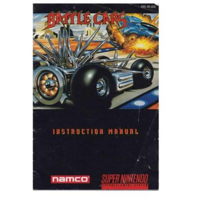 Battle Cars (usa) (slidt) (Snes manual)