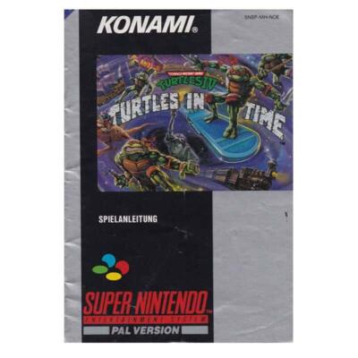Turtles IV : Turtles in Time (noe) (slidt) (Snes manual)