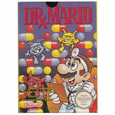 Dr. Mario (fah) m. kasse og manual (NES)