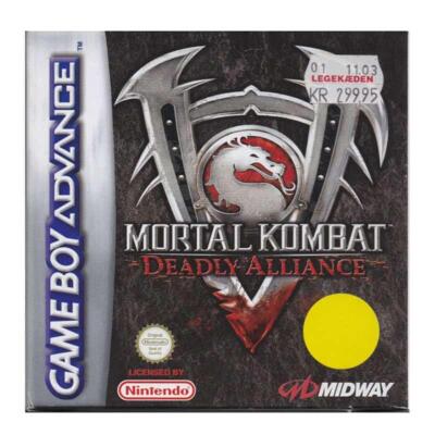 Mortal kombat : Deadly Alliance m. kasse og manual (GBA)