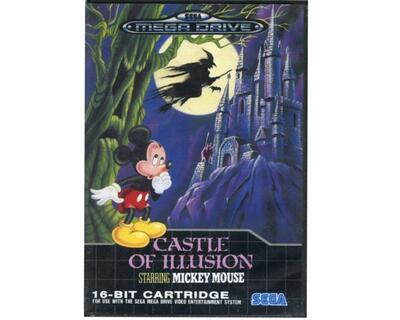Castle of Illusion starring Mickey Mouse m. kasse og manual (SMD)