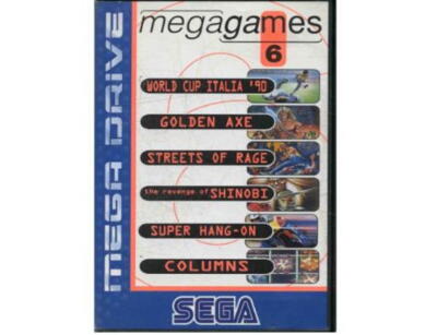Mega Games 6 m. kasse og manual (SMD)