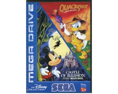 Castle of Illusion/Quackshot m. kasse og manual (SMD)