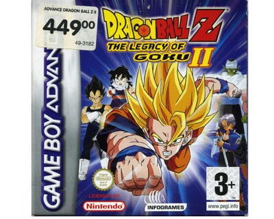Dragonball Z : The Legacy of Goku II m. kasse og manual (GBA)