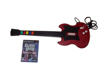 Guitar Hero : Rock the 80s m. Guitar (PS2)