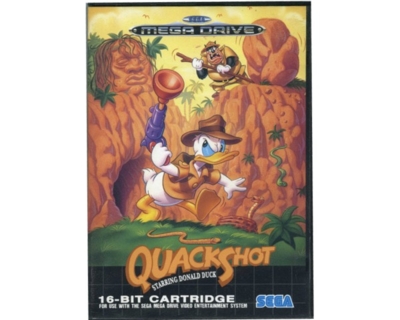 Quackshot starring Donald Duck m. kasse og manual (SMD)