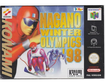 Nagano Winter Olympic 98 m. kasse og manual (N64)