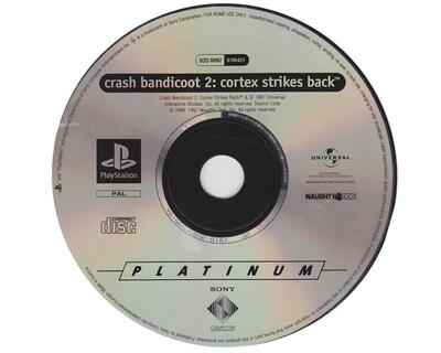 Crash Bandicoot 2 : Cortex Strikes Back kun cd (platinum) (PS1)
