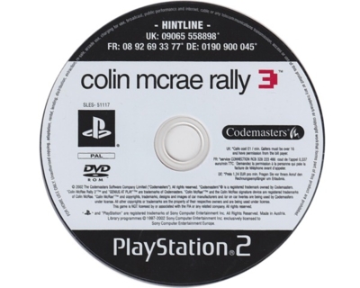 Colin Mcrae Rally 3 kun cd (PS2)