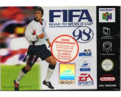 Fifa 98 m. kasse og manual (N64)