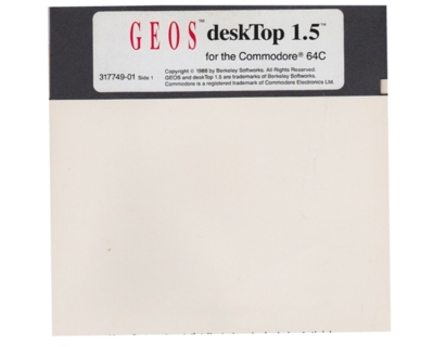 GEOS desktop 1.5 (disk) kun disk (Commodore 64)