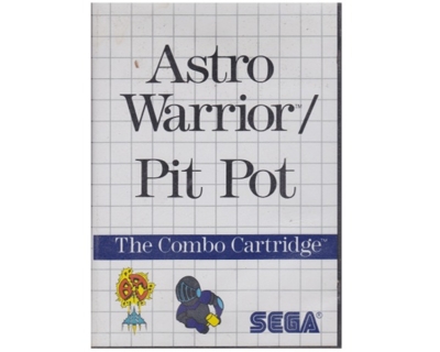 Astro Warrior / Pit Pot m. kasse og manual (SMS)