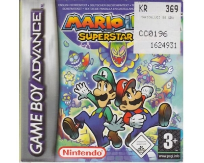 Mario & Luigi : Superstar Saga m. kasse og manual (GBA)