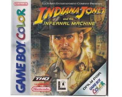 Indiana Jones and the Infernal Machine m. kasse og manual (GBC)