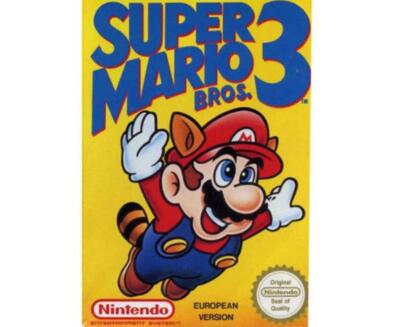 Super Mario Bros. 3 (scn) m. kasse og manual (NES)