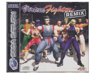 Virtua Fighter Remix m. kasse og manual (Saturn)