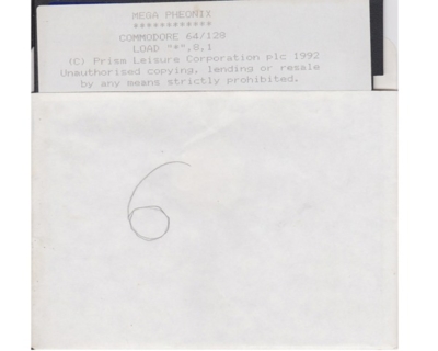 Mega Pheonix (disk) kun disk (Commodore 64)