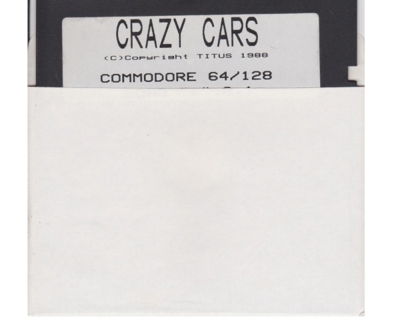 Crazy Cars (disk) kun disk (Commodore 64)