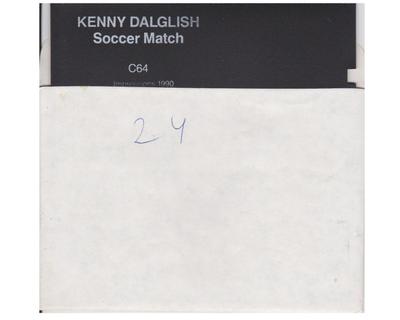 Kenny Dalglish : Soccer Match (disk) kun disk (Commodore 64)