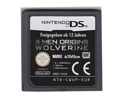 X-Men Origins : Wolverine u. kasse og manual (Nintendo DS)
