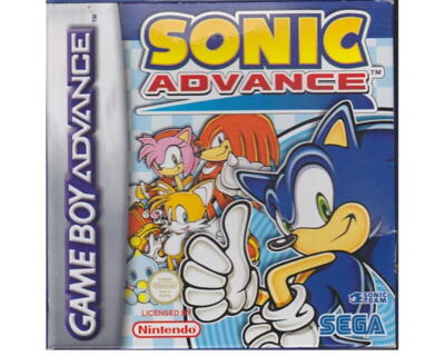 Sonic Advance m. kasse og manual (GBA)
