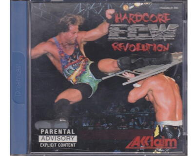 ECW Hardcore Revolution m. kasse og manual  (Dreamcast)