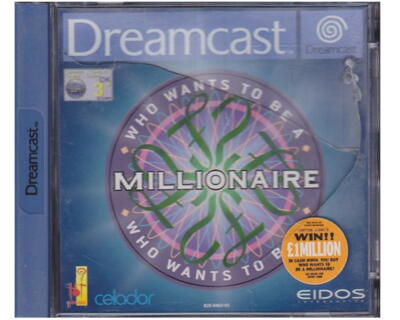 Who Wants to be a Millionaire m. kasse og manual  (Dreamcast)
