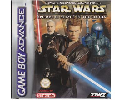 Star Wars Epi II : Attack of the Clones m. kasse og manual (GBA)