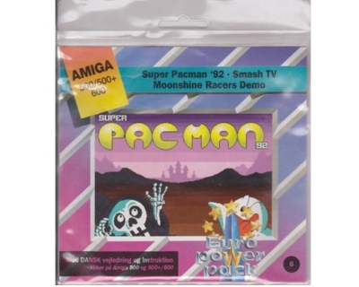Super Pacman (Demo) m. kasse og manual (Amiga)