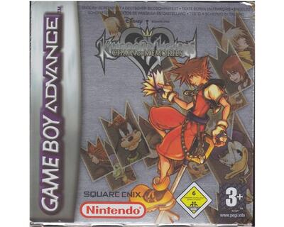 Kingdom Hearts : Chain of Memories m. kasse og manual (GBA)
