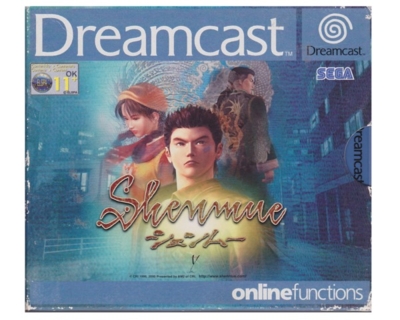 Shenmue m. kasse (tysk) og manual (tysk) (Dreamcast)