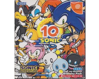 Sonic the Hedgehog Birthday Pack (jap) m. kasse og manual (Dreamcast)