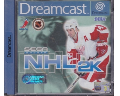 NHL 2k m. kasse og manual (Dreamcast)