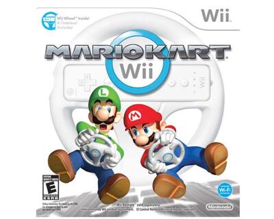 Mario Kart m. rat (komplet) (Wii)