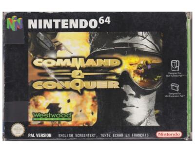 Command & Conquer m. kasse og manual (N64)