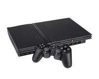 PS2 slim (sort facelift) incl. 1 pad (mindre fejl)