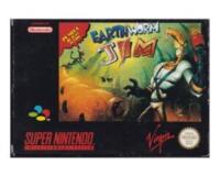 Earthworm Jim (eur) m. kasse og manual (SNES)