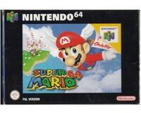 Super Mario 64 m. kasse og manual (N64)
