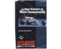 Nigel Mansell's World Chanpionship (scn) (slidt) (Snes manual)