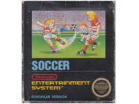 Soccer (scn) m. kasse (slidt) og manual (small box) (NES)