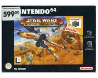 Star Wars : Rogue Squadron m. kasse og manual (N64)