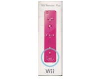 Wii Remote Controller (lyserød) m. MotionPlus m. kasse og manual (ubrugt)