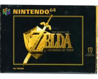 Zelda, The Legend of : Ocarina of Time m. kasse og manual (N64)