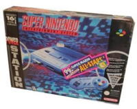 Super Nintendo (noe) (kosmetiske fejl) incl 1 pads m. kasse og manual (incl Super Mario All Stars)